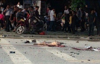 桂林一學校大門附近發(fā)生爆炸 疑已有1人死亡