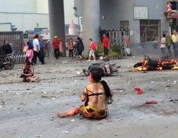 桂林一學校大門附近發(fā)生爆炸 疑已有1人死亡