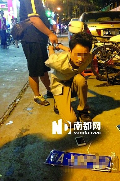 廣州富二代偷車牌勒索車主 偷6張牌獲利500