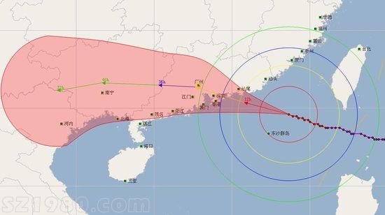 臺風(fēng) 天兔 傍晚或正面登陸珠三角 12市大面積停課