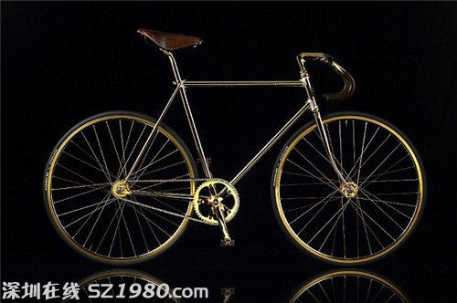 全球最貴自行車鍍24K金，售價(jià)為6.7萬英鎊。