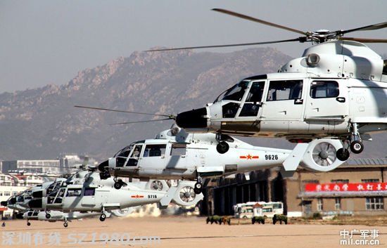 我軍直9反潛機(jī)曾在島鏈外甩開外國軍機(jī)跟蹤干擾
