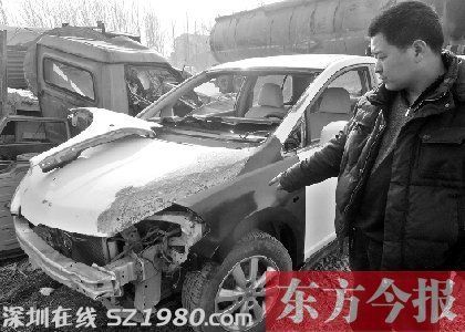 死者家屬向記者指出，就是這輛肇事車