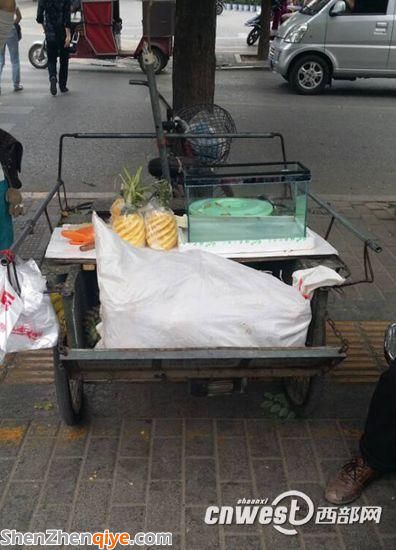 西安一男子鬧市持刀傷人后自殘 兩人正搶救(圖)
