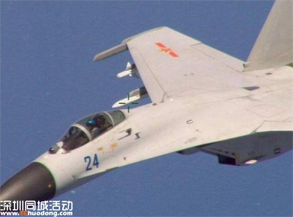 美軍現(xiàn)場(chǎng)拍攝的中國(guó)殲-11B戰(zhàn)斗機(jī)