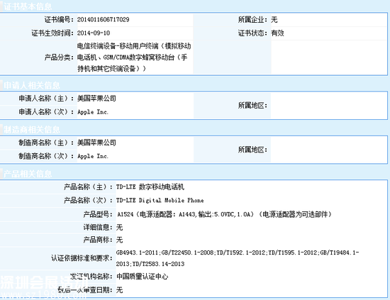 iPhone 6/6 Plus獲中國3C認證 暫不支持FDD網絡