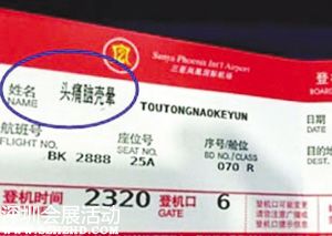 您不是頭痛腦殼暈先生，所以不能登機
