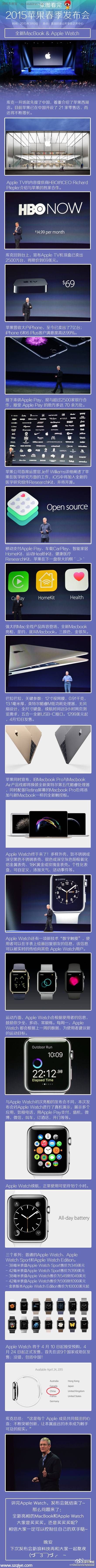 Apple Watch中國(guó)大陸首發(fā) 一張圖看蘋果發(fā)布會(huì)