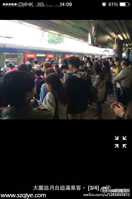 港鐵大圍站乘客墮軌身亡 東鐵服務(wù)受阻