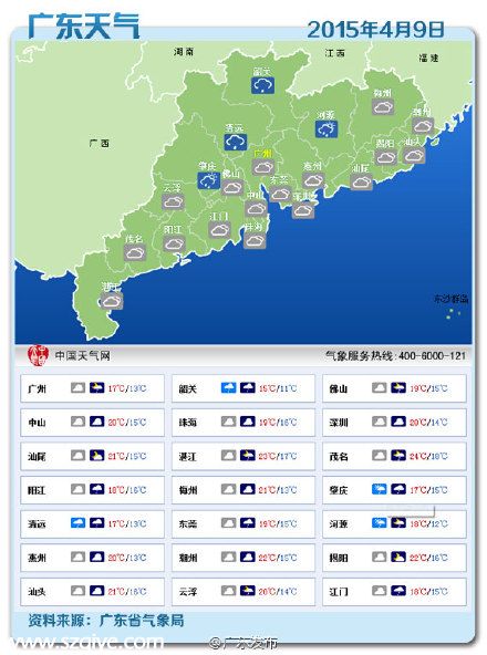 <a href=http://www.sz1980.com/shenzhen/ target=_blank class=infotextkey><a href=http://www.hnyueyi.com.cn/shenzhen/ target=_blank class=infotextkey>深圳</a></a>天氣預(yù)報(4.9):陰天有小雨 氣溫14-20℃