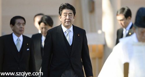 資料圖：安倍此前參拜靖國神社。