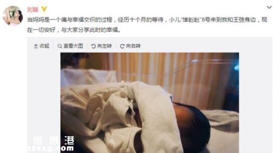 劉璇產(chǎn)子：兒子取名”雄赳赳“ 網(wǎng)友調(diào)侃再生一個(gè)”氣昂昂“