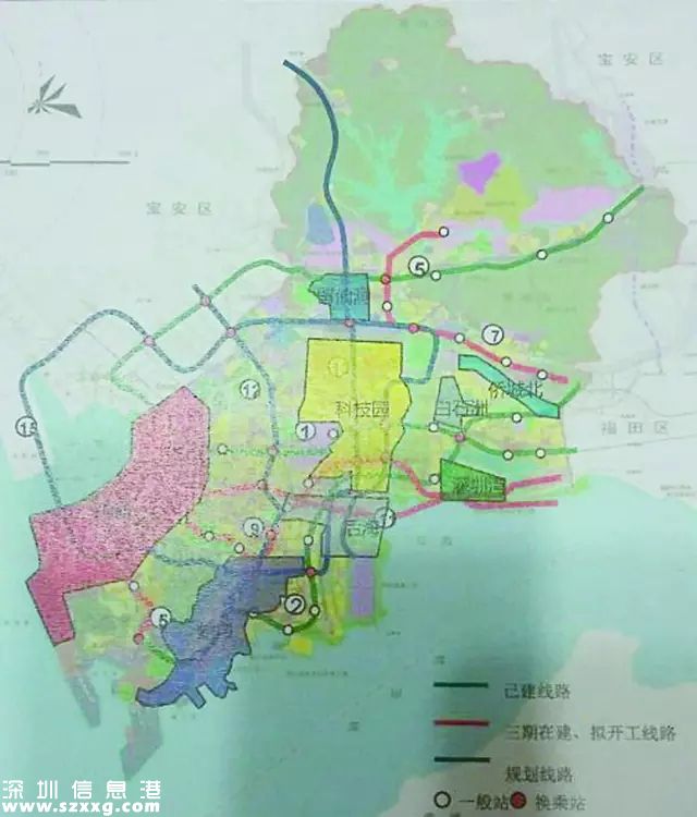 南山區(qū)將有9條地鐵線路 總長度約115.6公里
