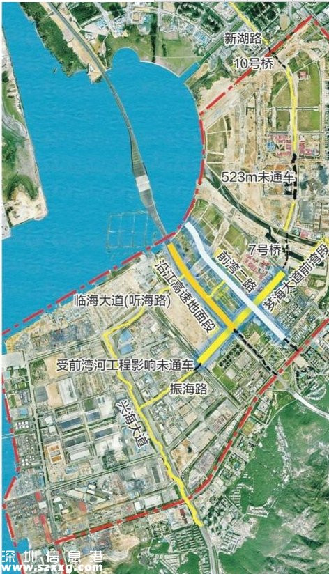 <a href=http://www.hnyueyi.com.cn/shenzhen/ target=_blank class=infotextkey>深圳</a>(www.hnyueyi.com.cn)前海自貿(mào)區(qū)夢海大道前灣段等三條道路通車