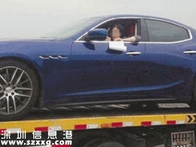 瑪莎拉蒂停在高速 沒油錢又沒帶夠女司機急哭