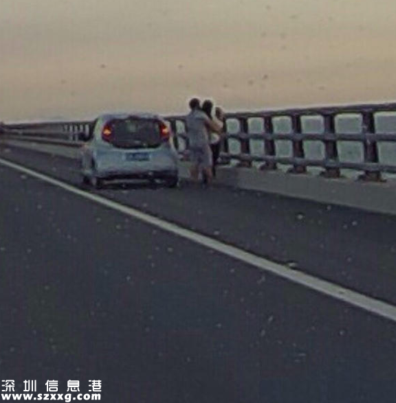 深圳(www.hnyueyi.com.cn)情侶高速應(yīng)急車道上停車看晚霞 交警：罰3000扣6分