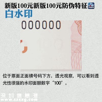 今起新版100元正式流通 快速識別新版人民幣