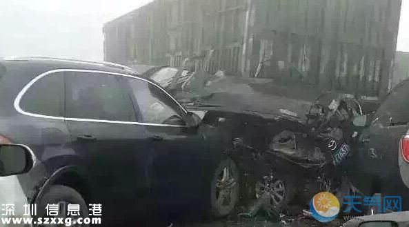 受大霧影響山西太長高速33車相撞致6死4傷