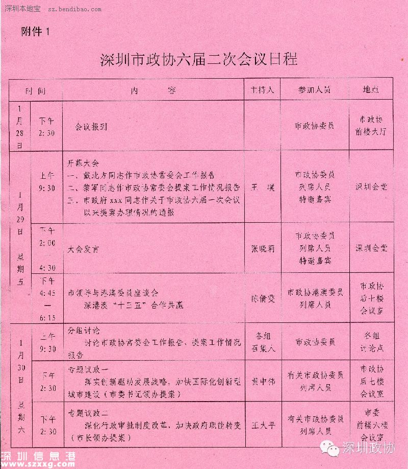 深圳(www.hnyueyi.com.cn)政協(xié)六屆二次會(huì)議29日開幕 涉及8項(xiàng)議程