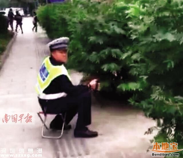 協(xié)警躲樹叢拍違法車輛 執(zhí)法方式遭質(zhì)疑