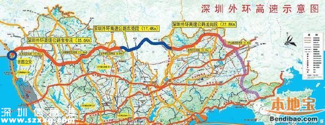 外環(huán)高速深圳段2019年通車 將連接?xùn)|莞惠州