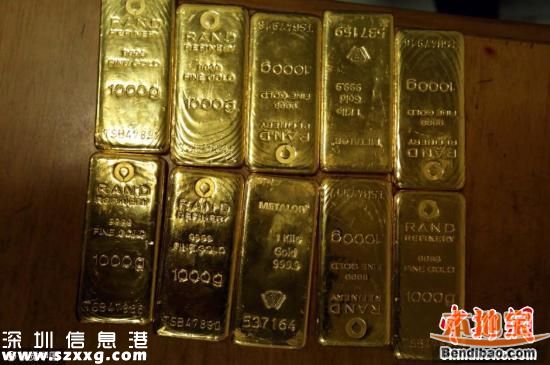 深圳男子身藏10塊金磚走私被查 案值約260萬