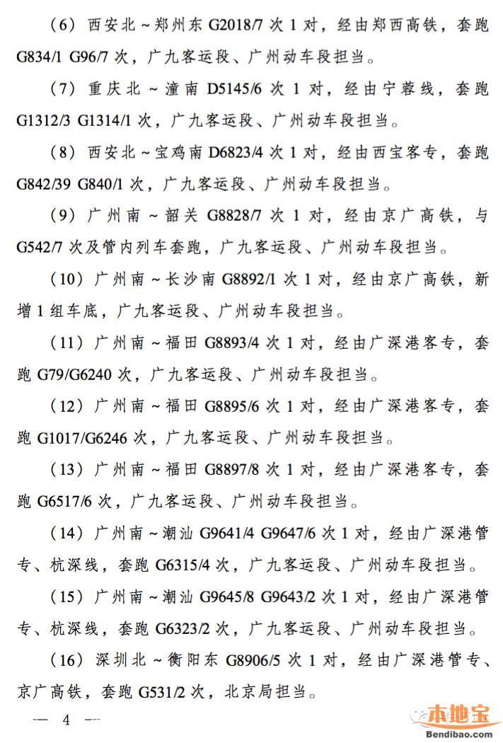 2016年5月鐵路調(diào)圖 6點亮點深圳人出行更方便
