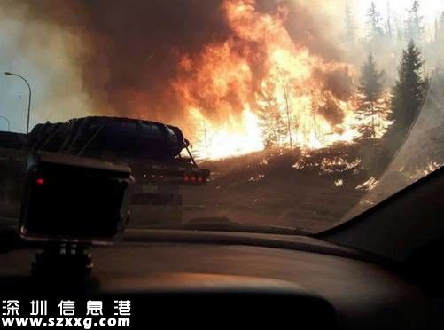 加拿大在燃燒！山火失控，10萬(wàn)人逃離，城市一片廢墟……