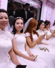深圳地鐵舉行集體婚禮 婚齡最長有20年