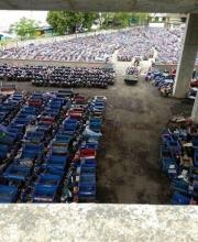 深圳封殺電動車:扣車場密密麻麻停滿