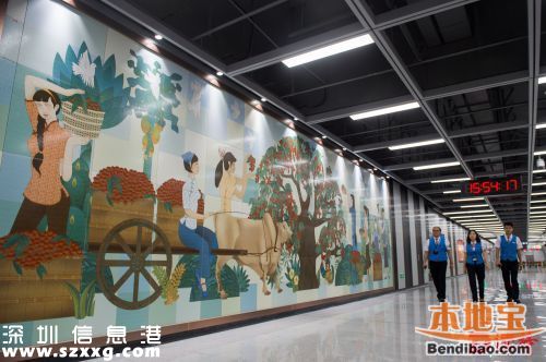 深圳地鐵11號(hào)線9個(gè)站點(diǎn)有藝術(shù)墻 都長(zhǎng)什么樣？