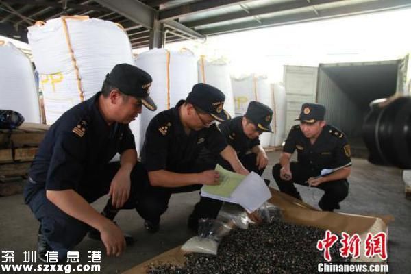 深圳海關(guān)國檢聯(lián)合查獲近20噸洋垃圾 實為廢塑料