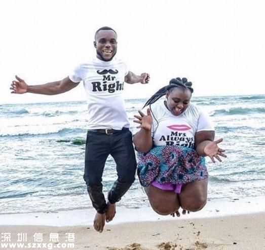 曬訂婚照遭攻擊 夫妻身高不足1米也秀恩愛