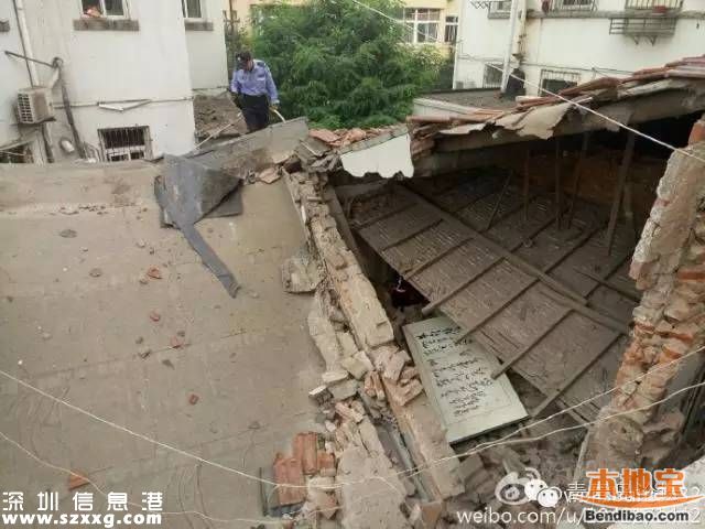 青島居民小區(qū)爆炸 2大人送醫(yī)1小孩被埋(圖)