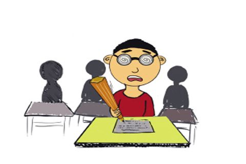 高考考生近視眼鏡被收走