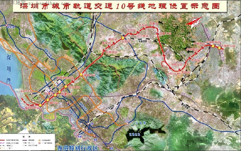 因深圳地鐵10號線施工 五和布龍路口交通調(diào)整