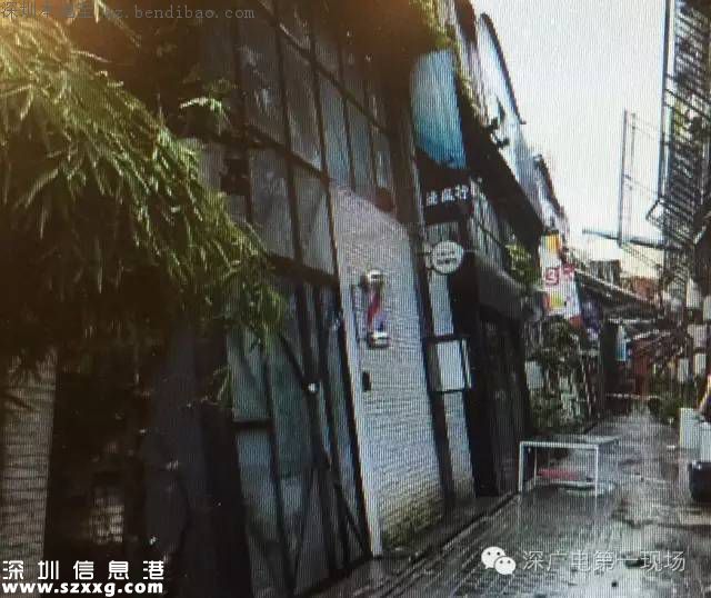 寶安一辦公樓突然傾斜 數(shù)十住戶連夜撤離(圖)
