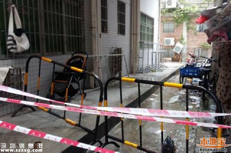 寶安一辦公樓突然傾斜 數(shù)十住戶連夜撤離(圖)
