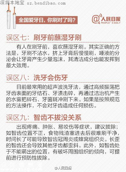 9月20日愛牙日 這些刷牙誤區(qū)你常犯！