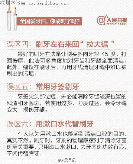 9月20日愛牙日 這些刷牙誤區(qū)你常犯！