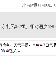 深圳天氣(11.3):多云 19℃—25℃