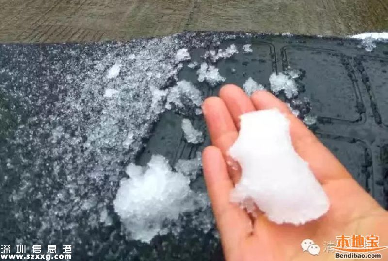 2016廣東首場(chǎng)雪在清遠(yuǎn) 前兩天還在穿短袖