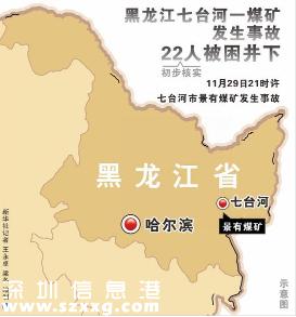 黑龍江煤礦發(fā)生火災 已確定22名當班人員被困井下