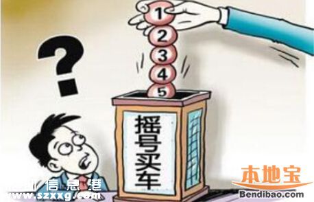 深圳2017年第1期車牌搖號競價數(shù)量一覽