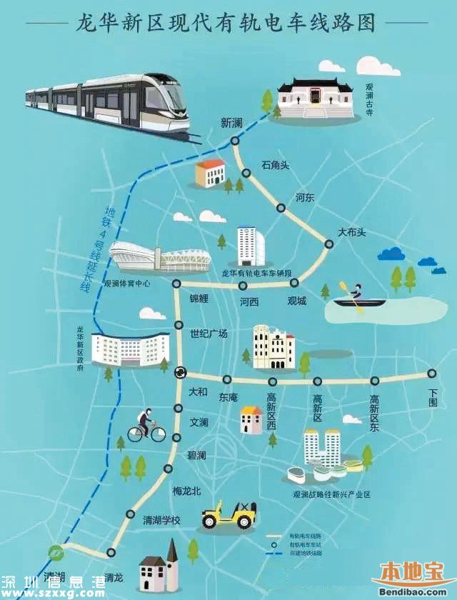 龍華有軌電車示范線(站點+開通+線路圖+票價)